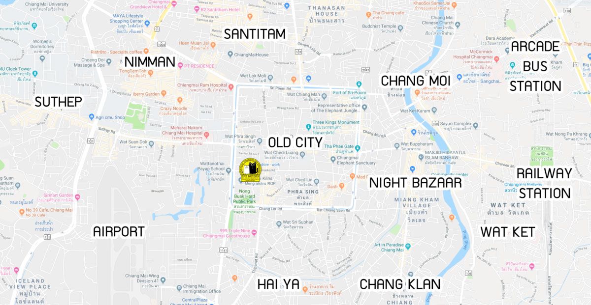 Chiang Mai Google Map